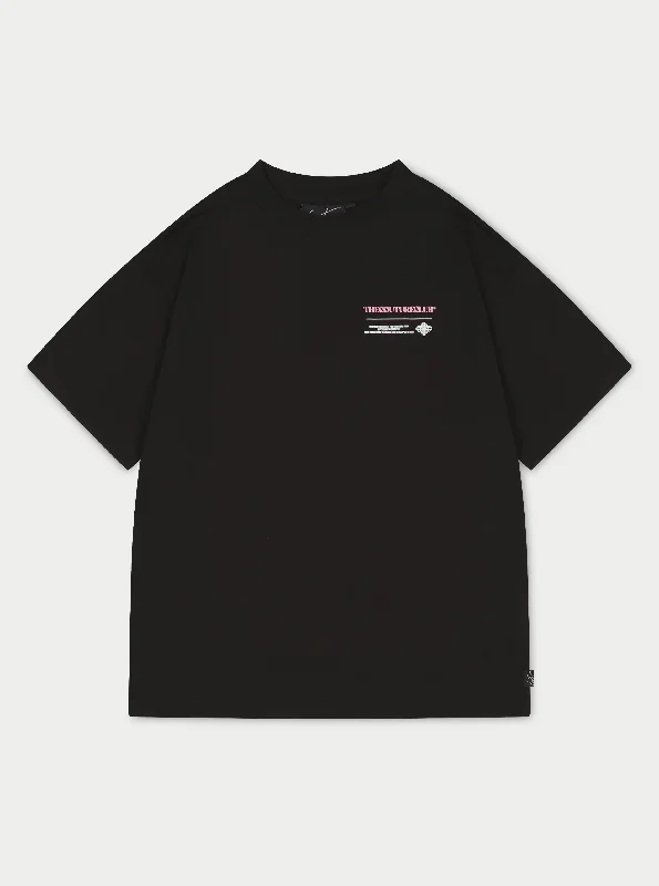 Men's plus - size pocket t - shirts with a classic lookMULTI GRAPHIC RELAXED T-SHIRT - BLACK