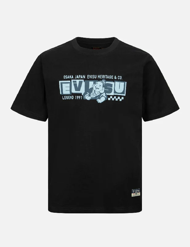 Men's button - front t - shirts with a unique artistic printPlayful Godhead Print Regular Fit T-shirt Men's button - front t - shirts with a unique artistic printPlayful Godhead Print Regular Fit T-shirt