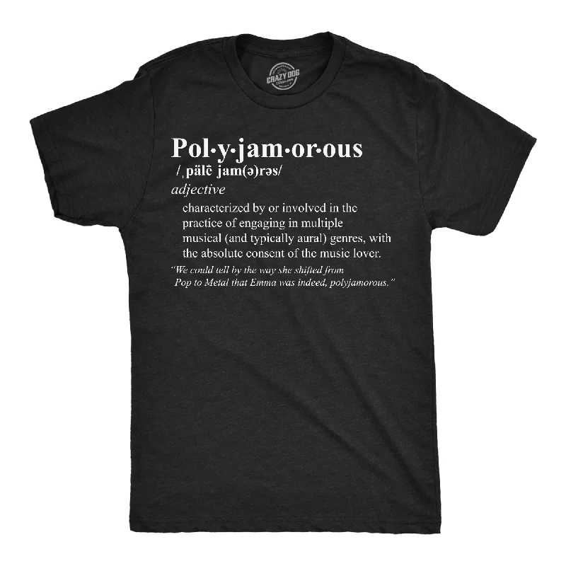 Men's button - front t - shirts with a unique artistic printPolyjamorous Definition Men's T Shirt Men's button - front t - shirts with a unique artistic printPolyjamorous Definition Men's T Shirt