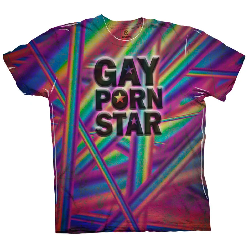 Men's lightweight performance t - shirts for running marathonsPorn Star