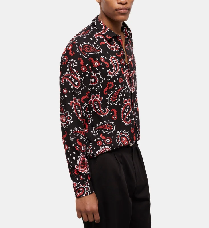 Men's mock - neck t - shirts with a modern and sleek stylePrinted Shirt