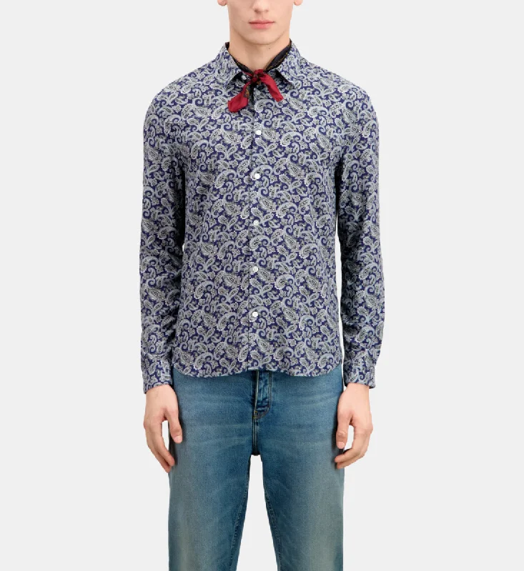 Men's thermal t - shirts with a high - neck design for cold weatherPrinted Shirt