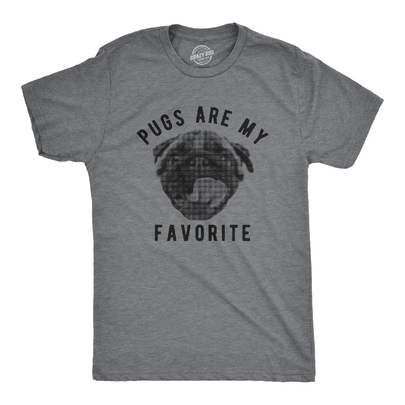 Men's antimicrobial t - shirts for odor - free freshness during travelPugs Are My Favorite Men's T Shirt Men's antimicrobial t - shirts for odor - free freshness during travelPugs Are My Favorite Men's T Shirt