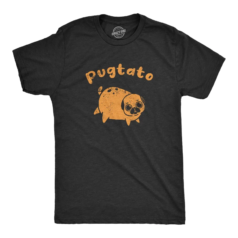 Men's moisture - wicking athletic t - shirts for intense workoutsPugtato Men's T Shirt