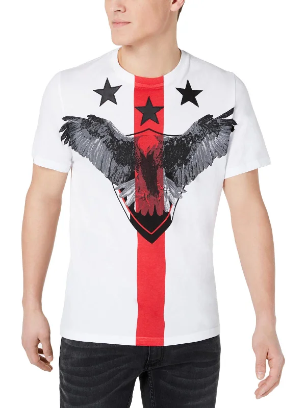 Men's smart - casual checkered t - shirts for semi - formal occasionsRed Eagle Mens Cotton Crew Neck Graphic T-Shirt Men's smart - casual checkered t - shirts for semi - formal occasionsRed Eagle Mens Cotton Crew Neck Graphic T-Shirt