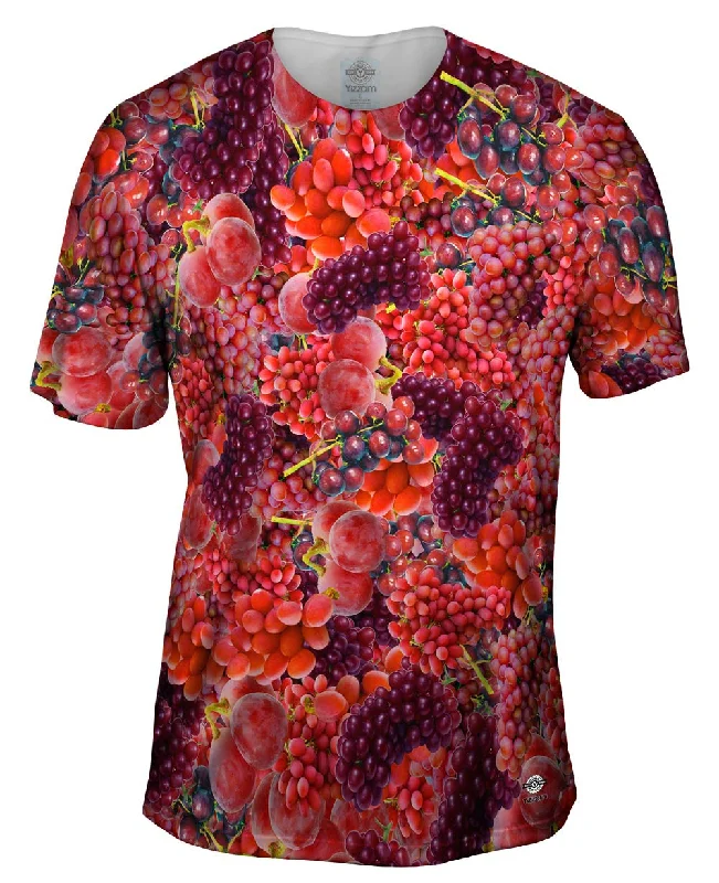 Men's organic cotton crew - neck t - shirts for everyday comfortRed Grapes Jumbo