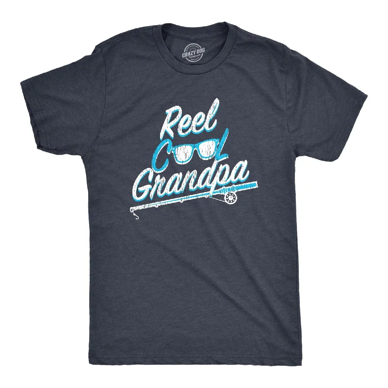 Men's lightweight performance t - shirts for running marathonsReel Cool Grandpa Men's T Shirt