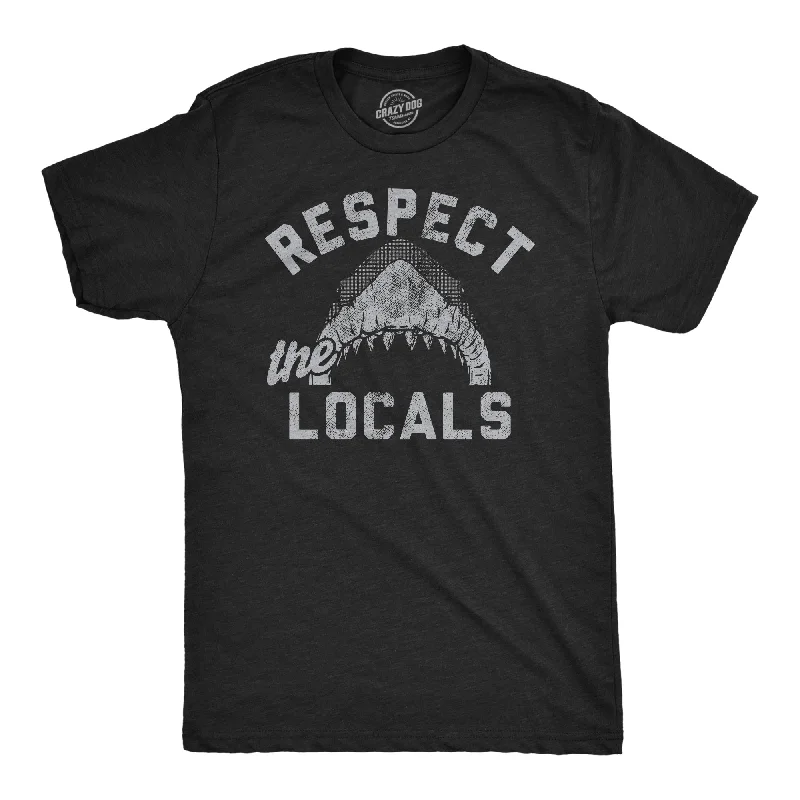 Men's distressed denim - look t - shirts with a rugged appealRespect The Locals Men's T Shirt Men's distressed denim - look t - shirts with a rugged appealRespect The Locals Men's T Shirt