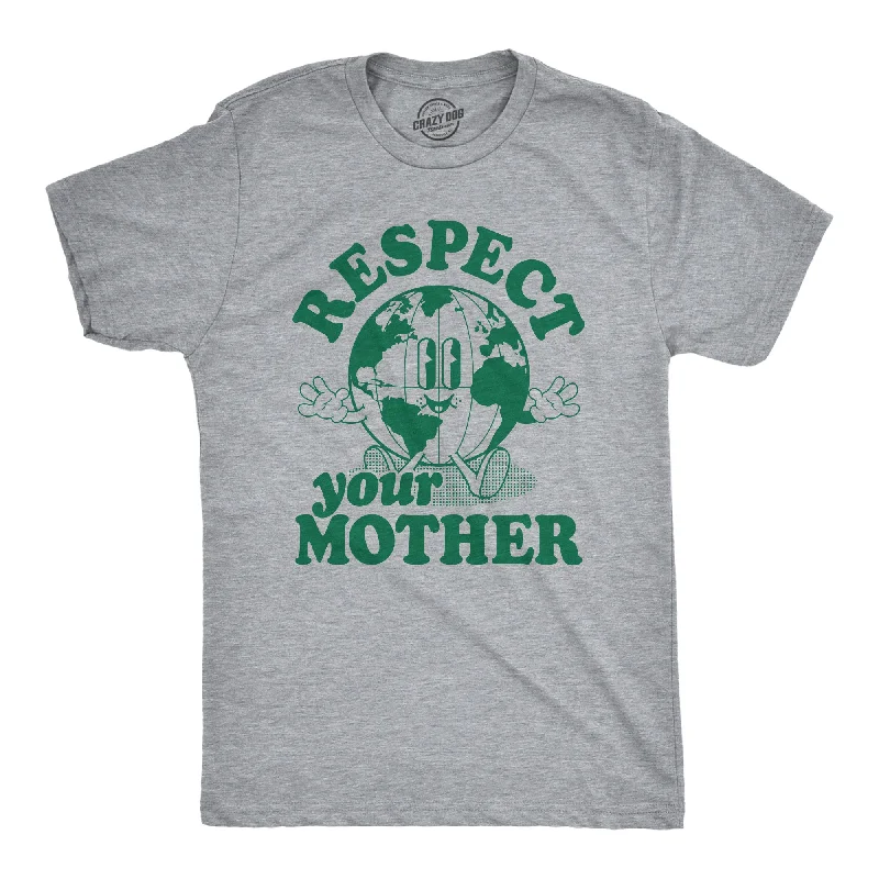 Men's thermal t - shirts with a high - neck design for cold weatherRespect Your Mother Men's T Shirt Men's thermal t - shirts with a high - neck design for cold weatherRespect Your Mother Men's T Shirt