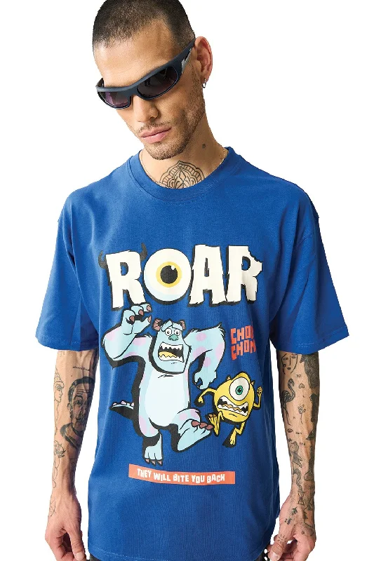 Men's button - front t - shirts with a unique artistic printRoar Disney Oversized T-shirt Men's button - front t - shirts with a unique artistic printRoar Disney Oversized T-shirt
