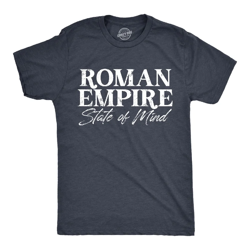 Men's v - neck muscle t - shirts for a body - building aestheticRoman Empire State Of Mind Men's T Shirt