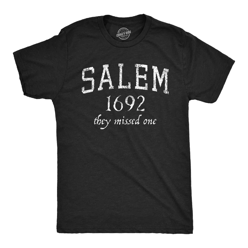 Men's ribbed t - shirts with a textured finish for added styleSalem Mass 1692 Men's T Shirt