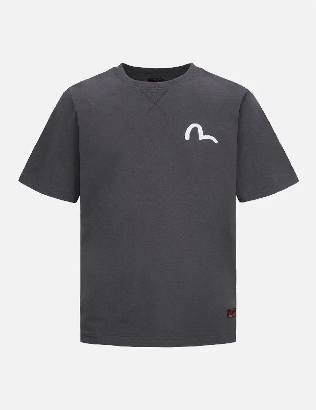 Men's short - sleeve linen t - shirts for summer beach outingsSeagull Print T-Shirt