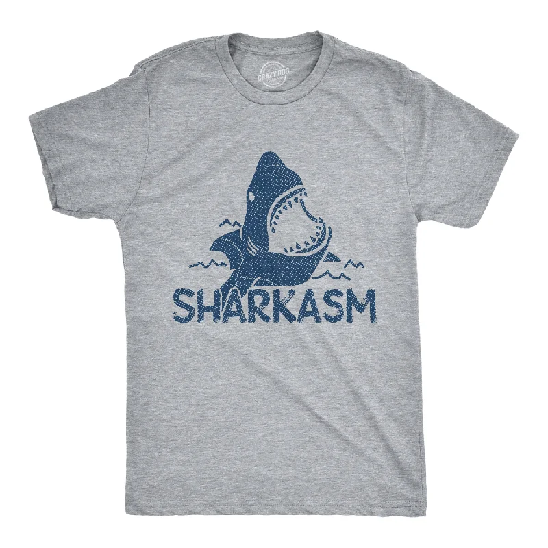 Men's slim - fit graphic t - shirts with vintage rock band printsSharkasm Men's T Shirt