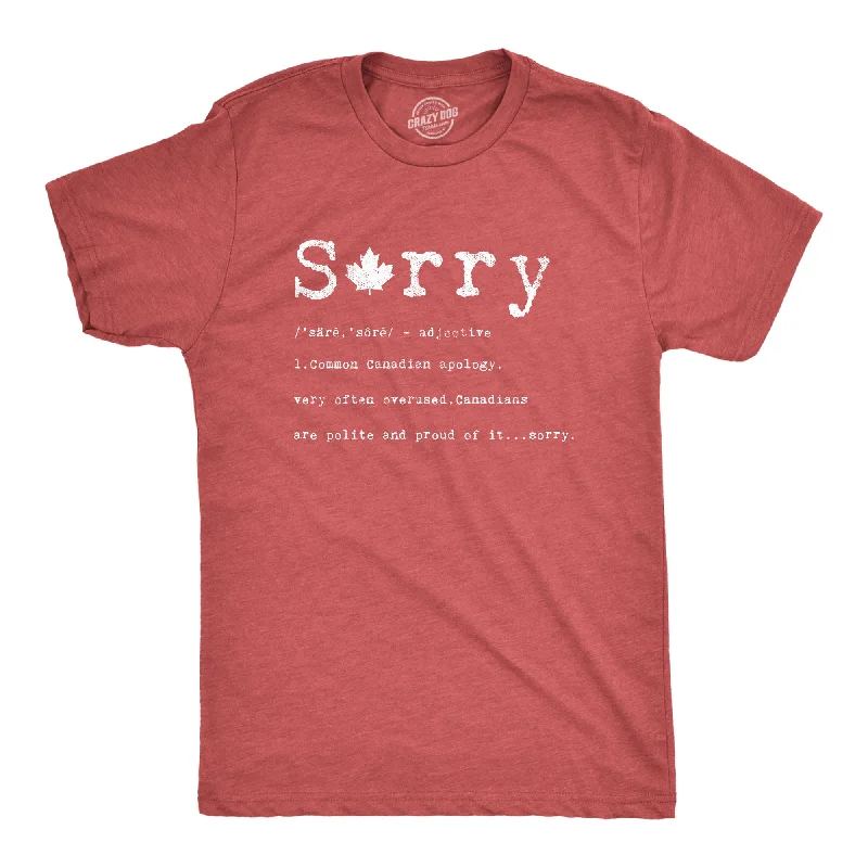 Men's antimicrobial t - shirts for odor - free freshness during travelSorry Definition Men's T Shirt