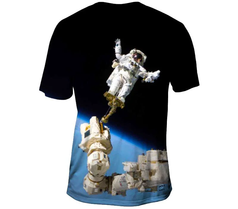 Men's tie - dye t - shirts with a bohemian styleSpace Waving