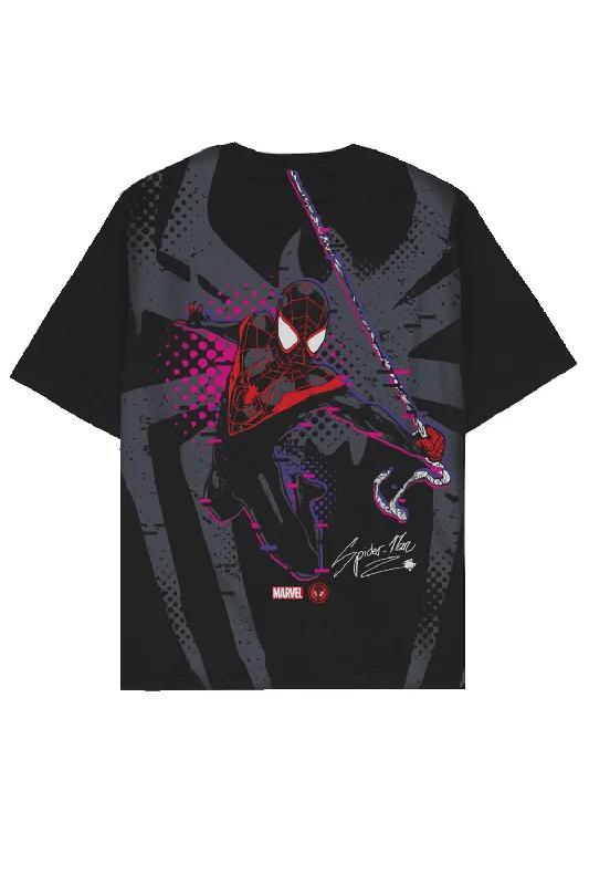 Men's polo t - shirts with a contrast collar for a preppy lookSpider Man Web Slinger Oversized T-shirt Men's polo t - shirts with a contrast collar for a preppy lookSpider Man Web Slinger Oversized T-shirt