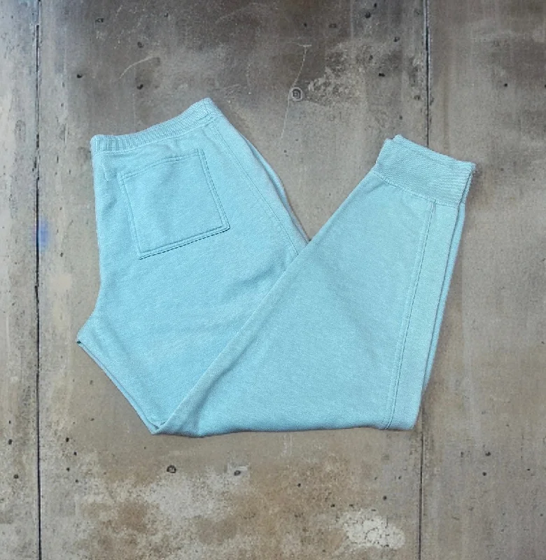 Men's tapered leg casual twill pants for a modern office lookEVAN MITCHELL Steel Panel Joggers Teal
