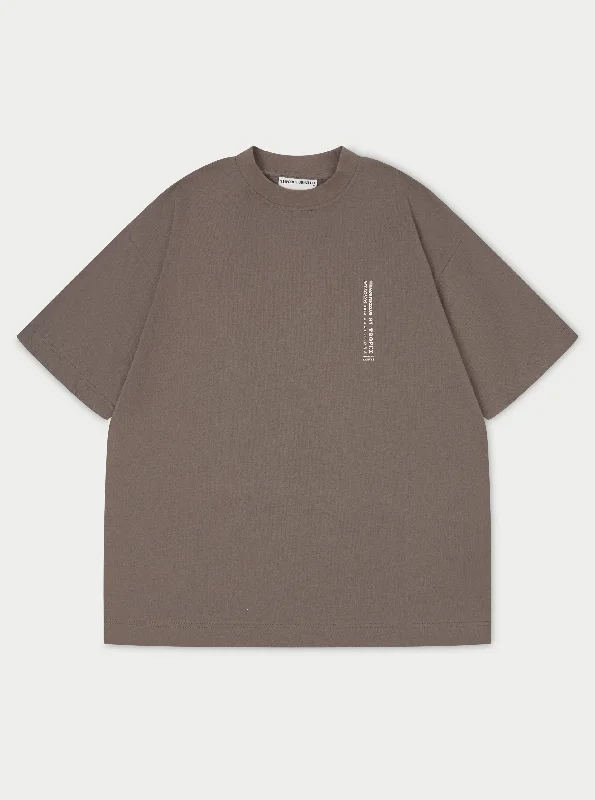 Men's short - sleeve linen t - shirts for summer beach outingsSUMMER TOUR T-SHIRT - COFFEE Men's short - sleeve linen t - shirts for summer beach outingsSUMMER TOUR T-SHIRT - COFFEE