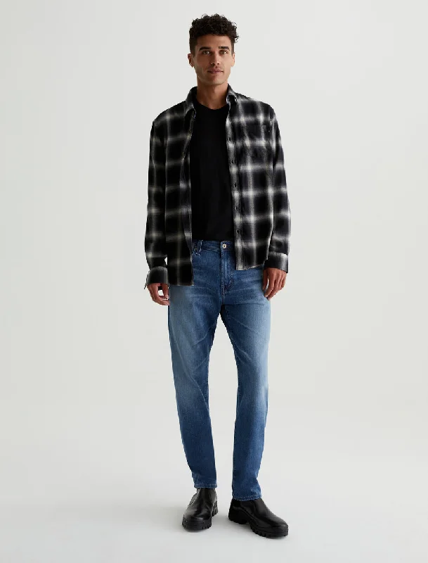 Men's zip - pocket casual canvas pants for added functionalityTellis Jean - Louvre 1783HYILOUV