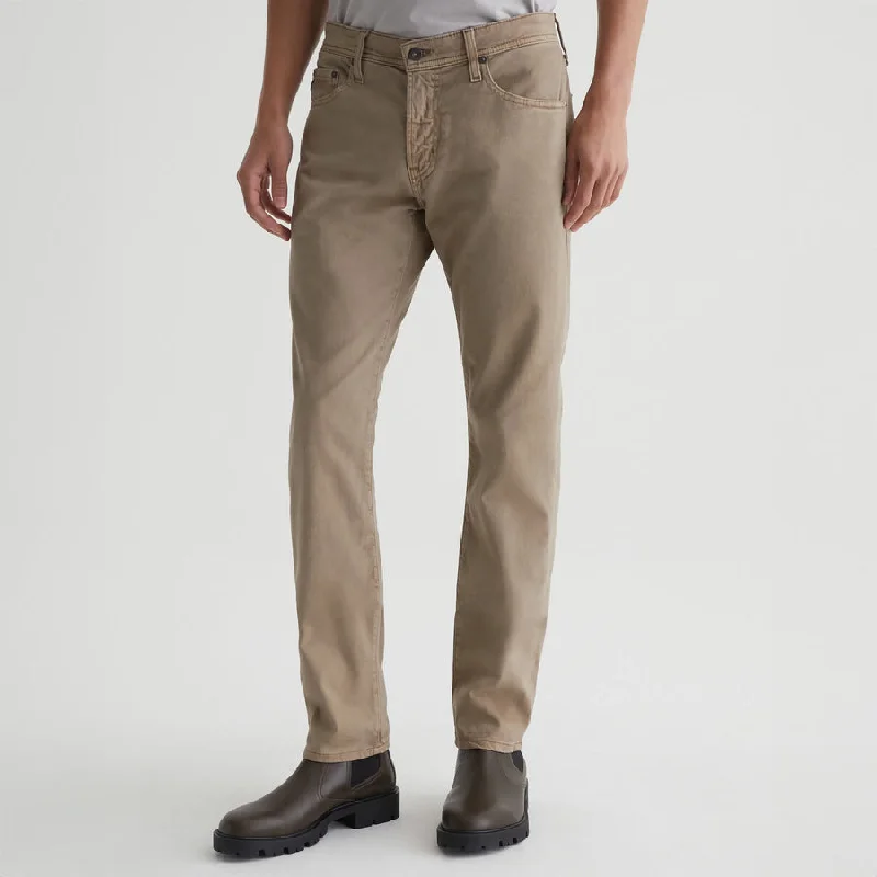 Men's plaid pattern casual wool pants for a preppy winter styleTellis Sueded Sateen Pant - Sulfur Smoked Oak 1783SUDSLSMOA