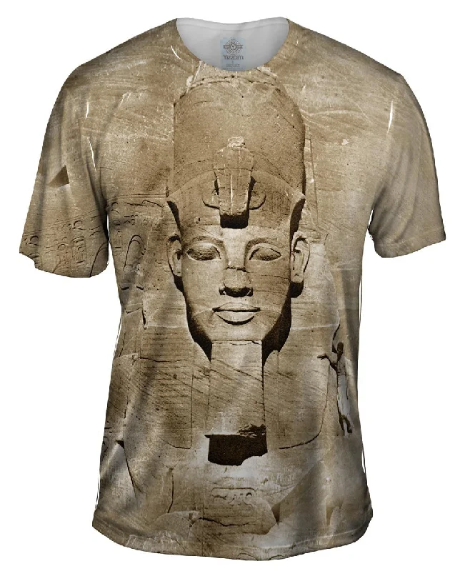 Men's printed Hawaiian t - shirts for tropical vacationsThe Colossus Of Abu Simel Nubia Men's printed Hawaiian t - shirts for tropical vacationsThe Colossus Of Abu Simel Nubia