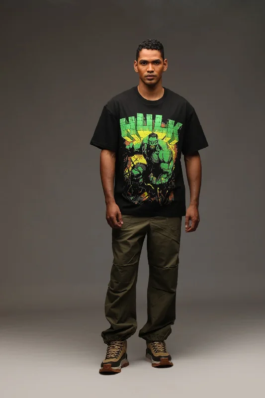 Men's printed Hawaiian t - shirts for tropical vacationsThe Hulk Oversized T-shirt