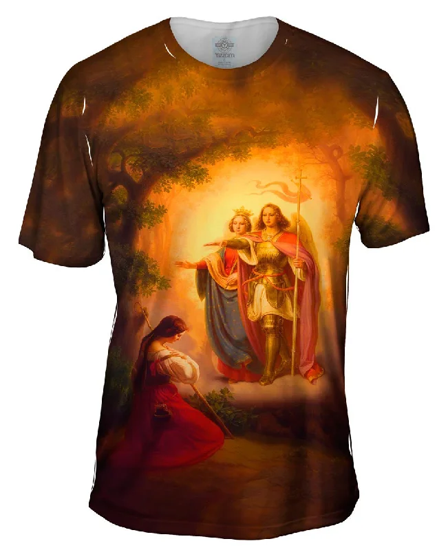 Men's printed Hawaiian t - shirts for tropical vacationsThe Maid of Orléans - "Joan Of Arc And The Angels" (1843)