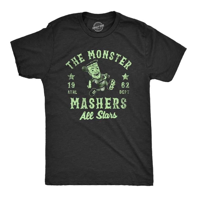 Men's slim - fit graphic t - shirts with vintage rock band printsThe Monster Mashers All Stars Men's T Shirt Men's slim - fit graphic t - shirts with vintage rock band printsThe Monster Mashers All Stars Men's T Shirt