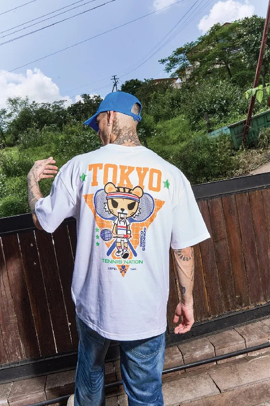 Men's moisture - wicking athletic t - shirts for intense workoutsTokyo Tiger Oversized T-shirt