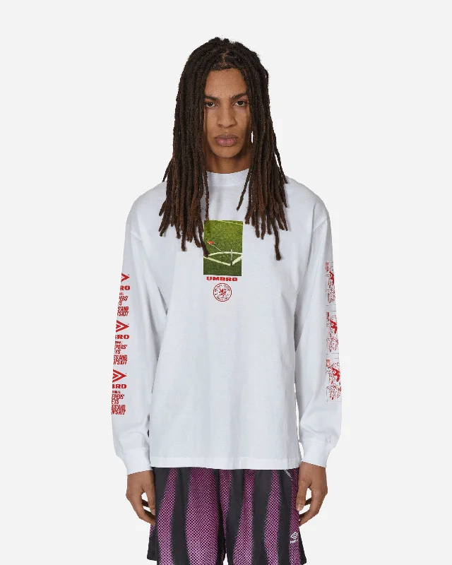 Men's antimicrobial t - shirts for odor - free freshness during travelGraphic Longsleeve T-Shirt White