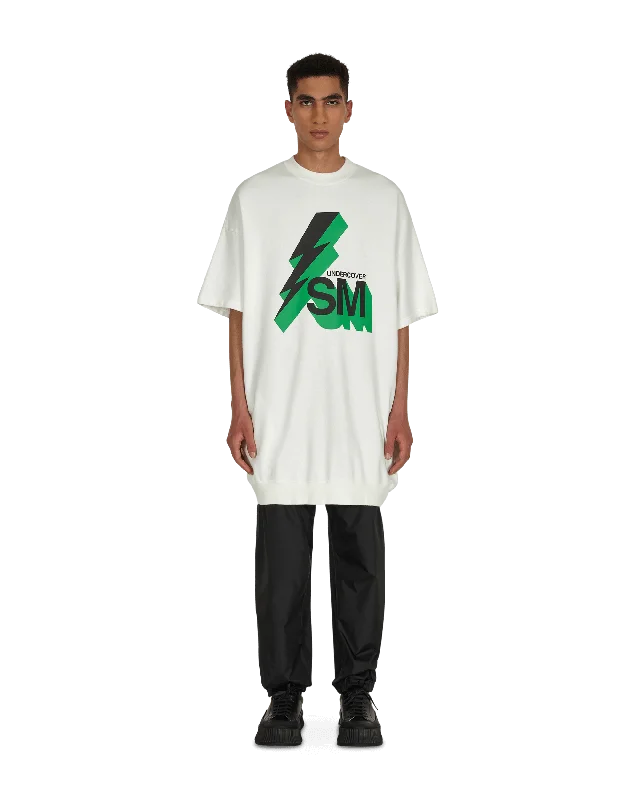 Men's moisture - wicking athletic t - shirts for intense workoutsGraphic Short Sleeve Crewneck Sweatshirt White