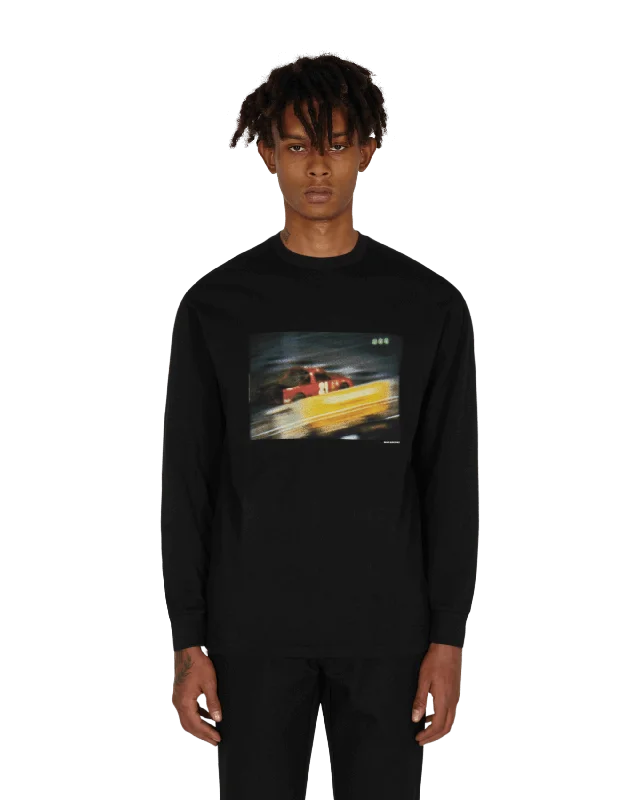 Men's polo t - shirts with a contrast collar for a preppy lookSlam Jam x Julian Klincewicz Longsleeve T-Shirt Black