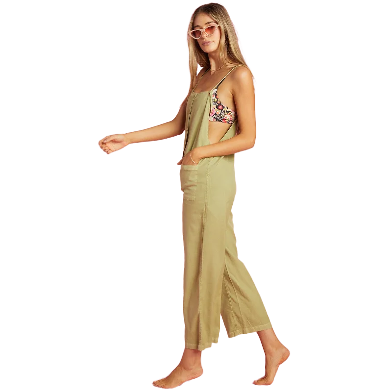 Overalls with a removable bib for versatility​Women's Beach Cruiser Overall