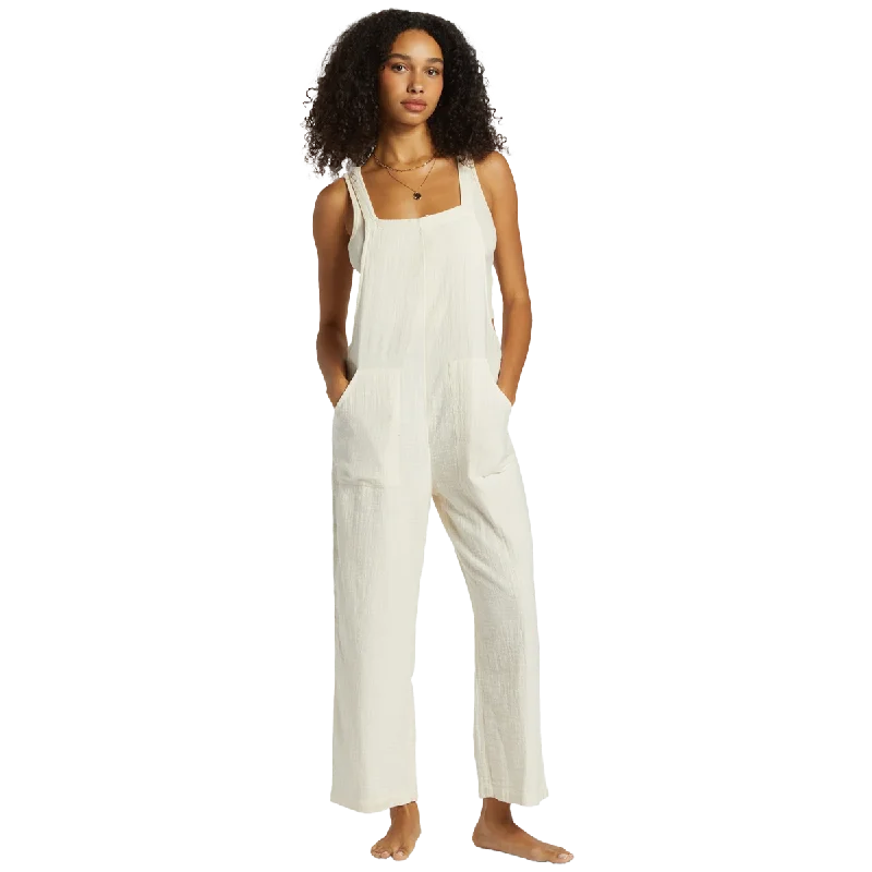 Overalls with a zippered leg for easy removal​Women's Pacific Time Overall