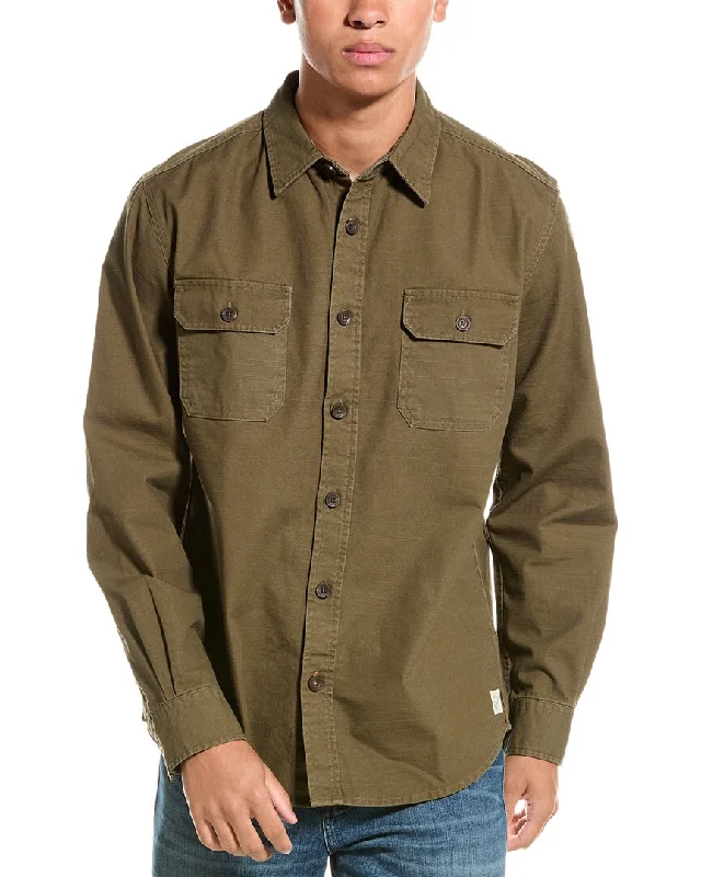 Men's distressed denim - look t - shirts with a rugged appealWEATHERPROOF VINTAGE Canvas Overshirt