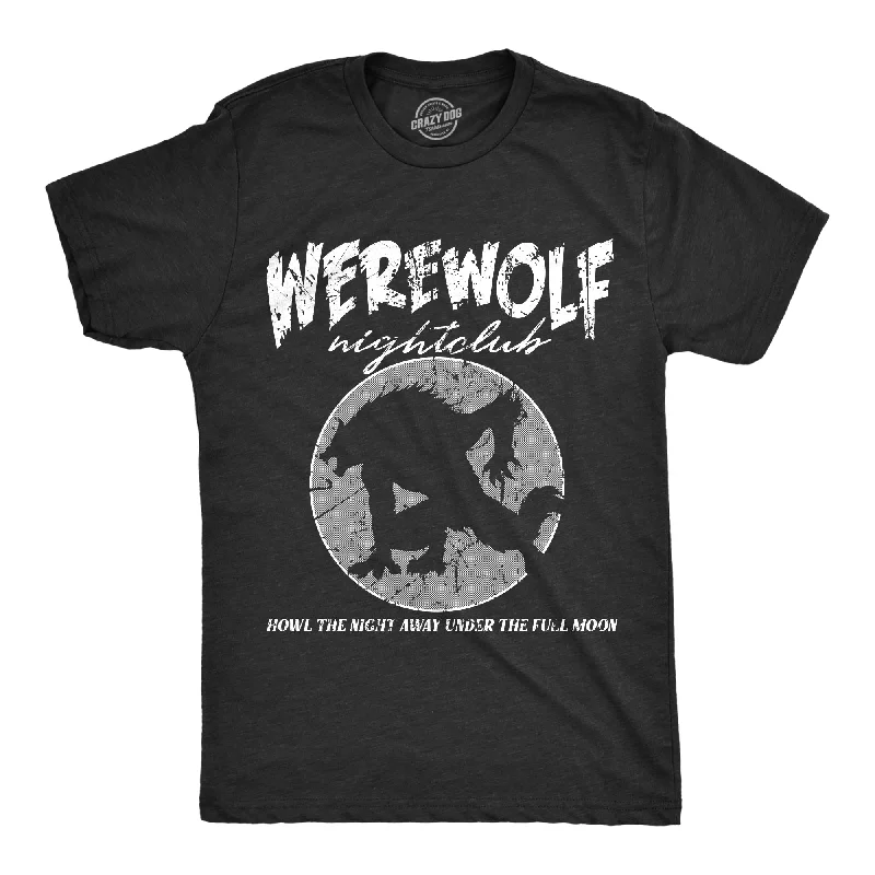 Men's thermal t - shirts with a high - neck design for cold weatherWerewolf Nightclub Men's T Shirt