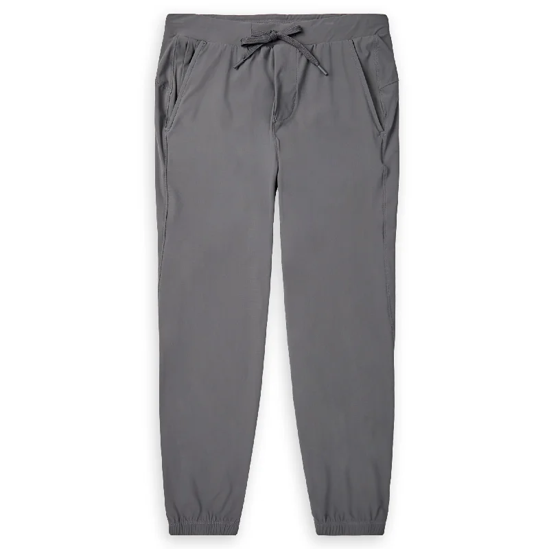 Men's stretch cotton casual cargo pants for outdoor adventuresWorkout Jogger - Dark Grey