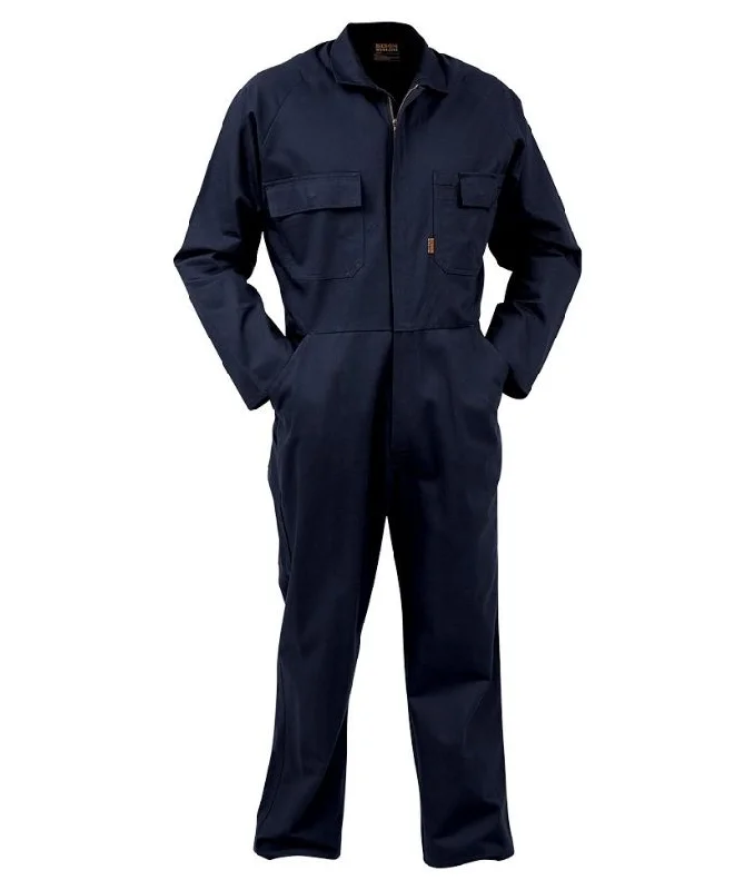 Overalls for pregnant women with an expandable waist​Workzone Polycotton, Zip Front Overall