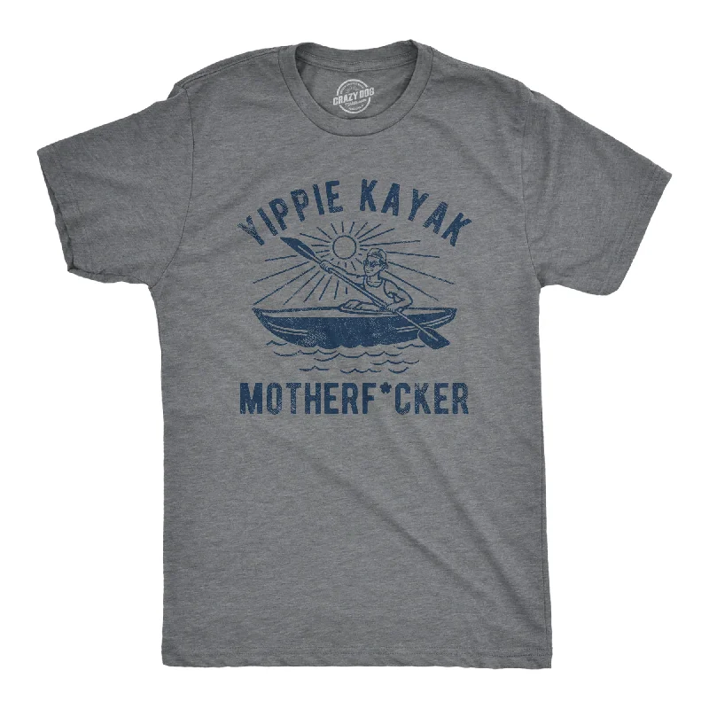 Men's thermal t - shirts with a high - neck design for cold weatherYippie Kayak Mother Fucker Men's T Shirt Men's thermal t - shirts with a high - neck design for cold weatherYippie Kayak Mother Fucker Men's T Shirt