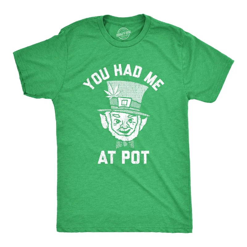 Men's polo t - shirts with a contrast collar for a preppy lookYou Had Me At Pot Men's T Shirt Men's polo t - shirts with a contrast collar for a preppy lookYou Had Me At Pot Men's T Shirt